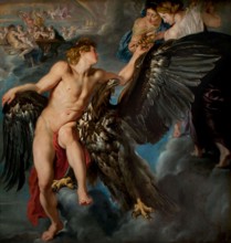 Pieter Paul Rubens, Siegen 1577 - Antwerp 1640 ‘Ganymede and the Eagle’ 1611 - 1612, oil painting on canvas cm 207 x 207.