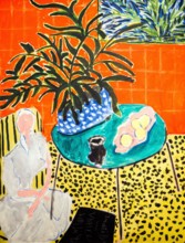 Interieur a la fougere noir (Interior with Black Fern) (1948) by Henri Matisse (1869-1954) oil on canvas