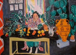 Henri Matisse painting Interior with an Etruscan Vase at the Cleveland Museum of Art