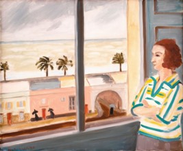 Henri Matisse, Young Woman Looking at the Sea, Stormy Weather, painting in oil on canvas, 1923