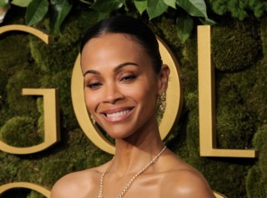 Zoe Saldana at the 82nd Annual Golden Globe Awards held at the Beverly Hilton Hotel in Beverly Hills, USA on January 5, 2025.