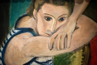 Henri Matisse 1935 oil on canvas "The Blue Eyes" at the Baltimore Museum of Art