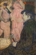 painting by Henri de Toulouse-Lautrec called Maxime Dethomas, painted in 1896