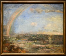 'Christ Walking on Water Rainbow on the left' painting by James Ensor, 1885