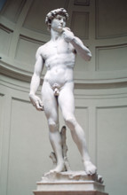 statue of David by Michelangelo in Florence Italy