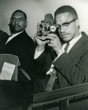 MALCOLM X - US Black Muslim leader in 1964 - see Description below