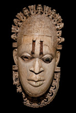 Queen Mother Pendant Mask Iyoba 16th century Nigeria Court of Benin Culture  Edo peoples Ivory 23.8 x 12.7 cm Africa