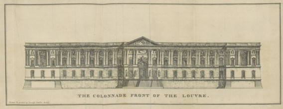 TAPPEN(1804) A Short Description of a tour through France and Italy, for the purpose of viewing the painting, sculpture, and architecture. Frontispiece THE COLONNADE FRONT OF THE LOUVRE