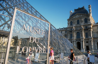 Entrance to the Louvre Museum, Paris, France