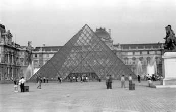 The historic Louvre Museum in Paris, France on May 16, 1989.