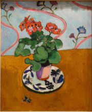 Geraniums by Henri Matisse, 1910, oil on canvas   Fogg Art Museum, Harvard University   DSC00712