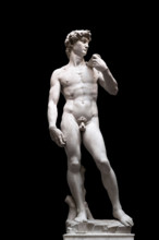 Statue of David by Michelangelo (1475-1564), Galleria dell'Accademia, Florence, Italy.