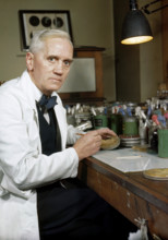 Alexander Fleming, Synthetic Production of Penicillin Professor Alexander Fleming, who first discovered the mould Penicillin Notatum