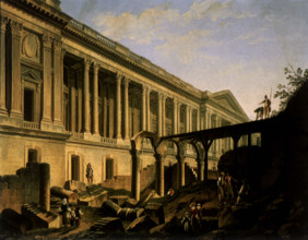 Louvre Renovation. Paris. 1764