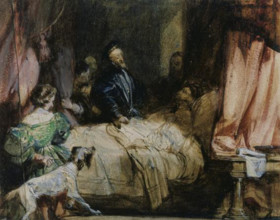 Charles V visits François Ier after the Battle of Pavia