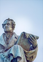 Ampere square and the monument to Andre-Marie Ampere