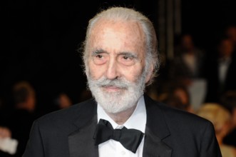 Christopher Lee. World Premiere of "Skyfall', Royal Albert Hall, London. UK