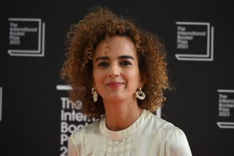 London, UK. 23rd May, 2023. Leïla Slimani is a judge attends the International Booker Prize 2023 at the Sky Garden, London, UK. Credit: See Li/Picture Capital/Alamy Live News