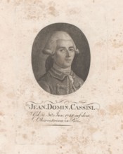 Portrait of Jean-Dominique, comte de Cassini, print maker: Konrad Westermayr, after drawing by: Jean-Henri Cless, Germany, 1784 - 1834, paper, height 135 mm × width 88 mm, print