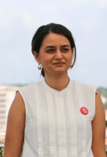 Cannes, France. 24th May, 2024. Director Payal Kapadia at the All We Imagine As Light film photo call at the 77th Cannes Film Festival. Credit: Doreen Kennedy/Alamy