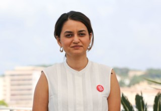 Cannes, France. 24th May, 2024. Director Payal Kapadia at the All We Imagine As Light film photo call at the 77th Cannes Film Festival. Credit: Doreen Kennedy/Alamy