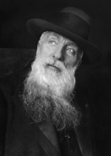 Rodin. Portrait of the French sculptor Auguste Rodin (François Auguste René Rodin: 1840-1917) by Pierre Choumoff, c.1915