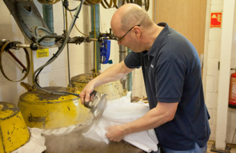 Industry, Crafts, Millinery, Christy's traditional felt hat making process in its Oxford factory.