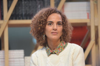 Frankfurt, Germany. 11th Oct, 2017. Leila Slimani (* 1981), french-moroccan writer and journalist, at the INCIPIT! panel at Frankfurt Bookfair / Buchm