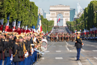 President Trump attended the French National Day Parade on July 14, 2017, in Paris, celebrating France’s national holiday and strengthening U.S.-France relations.