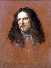 . Portrait of Maréchal de France Henri de la Tour d'Auvergne, vicomte de Turenne (1611—1675); oil on canvas. The original is located in the Musée du château in Versailles (67 x 52cm).  . 1665.   Charl...