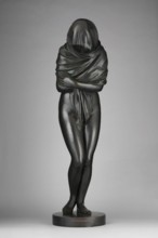Art inspired by Winter, 1787, French, Paris, Bronze, Overall (confirmed): 56 1/2 x 15 3/8 x 19 7/8 in., Wt. 438 lb., 15 in. (143.5 x 39.1 x 50.5 cm, 198.6755kg, 38.1 cm); Pedestal: H. 34 in. (86.4 cm)...