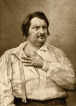 Portrait of Honorè De Balzac (  Tours, 20 maggio 1799 – Parigi, 18 agosto 1850 )  Daguerrotype 1842