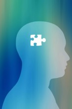 illustration concept for Alzheimer and dementia diseases