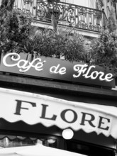 Café de Flore, Philosophers Cafe, Paris, France, Europe, EU.