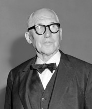 Le Corbusier. Portrait of the Swiss-French architect, Charles-Édouard Jeanneret (1887-1965) in 1964