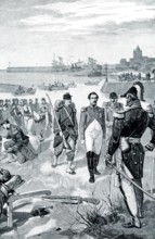 ARREST OF LOUIS NAPOLEON AT BOULOGNE.—The early 1900s caption reads: “Louis Napoleon, nephew of the great Napoleon and afterward Emperor himself as Napoleon III., made several attempts to master Franc...