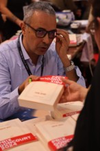 Kamel Daoud, French-Algerian writer and journalist, winner of the Prix Goncourt for the first novel in 2015 for "Meursault, contre-enquête" and the Pr