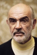 April 1, 1999 - Hollywood, California, U.S. - Sean Connery photographed at the press conference for 'Entrapment'. April 1999. (Credit Image: © Armando Gallo/ZUMA Studio)
