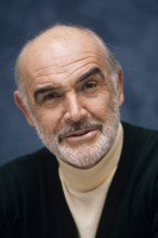 April 1, 1999 - Hollywood, California, U.S. - Sean Connery photographed at the press conference for 'Entrapment'. April 1999. (Credit Image: © Armando Gallo/ZUMA Studio)