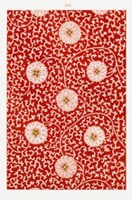Red floral pattern