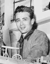 James Dean Portrait in Grey Velvet Suit with Black Collar and Brushed Up Hair (Credit Image: © Movie Star News via ZUMA Press Wire Service)