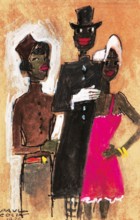 Poster by PAUL COLIN: Josephine Baker & Partners at the Theatre des Champs-Élysées. 1925. (Credit Image: © PAUL COLIN/ZUMA Press Wire)