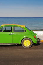 A car at the beach, Cozumel, Mexico
