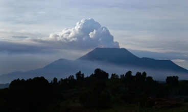 NYIRAGONGO VOLCANO erupts on a regular basis RWANDA