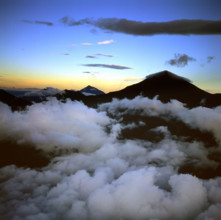 Aerial view of Mount Karisimbi, a dormant volcano in the Virunga Mountains