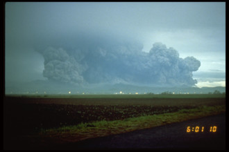 The lateral blast plume from the eruption of Mount Pinatubo on June 15, 1991, caused widespread destruction in the surrounding areas. The eruption was one of the most significant volcanic events of th...