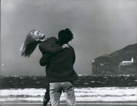 Jan 1, 1960 - Laughing Girl... beside the seaside, not her beloved St. Tropez but Seacliffe Beach, near Tantallon Castle. A great big hug Brigitte Bardot for her leading man Laurent Terzieff.