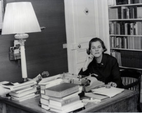 June 21, 1967 - Paris, France - Writer, Novelist MARY MCCARTHY in her office in Paris.