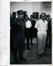 Feb. 28, 2012 - Maj. Gen Suharto (left in army uniform) at Istana Palace, Djakarta Indonesia, Oct. 14, 1965 when President Sukarno appointed him Army Chief of Staff. Suharto replaces Lt. gen Achmad ya...