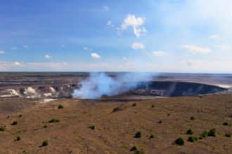Halema'uma'u crater from Kilauea Overlook - Volcanoes National Park, Big Island, Hawaii, USA